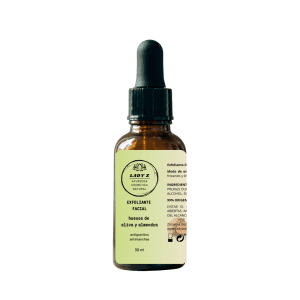 EXFOLIANTE LIMPIADOR FACIAL con huesos de Oliva y almendra gel 30ML
